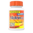 Motrin IB Ibuprofen 200mg tabletter, hurtigvirkende smertelindring og feber Reducer, Over- the- counter Cold Medicine for Heache, Backache, Tandpine, Menstruelle kramper og mindre arthritis Pain, 225 Tælling