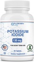 Kalium IOdide Tablets 130 mg Kosher Jod Tablets, Thyroid Support - 60 Tablets