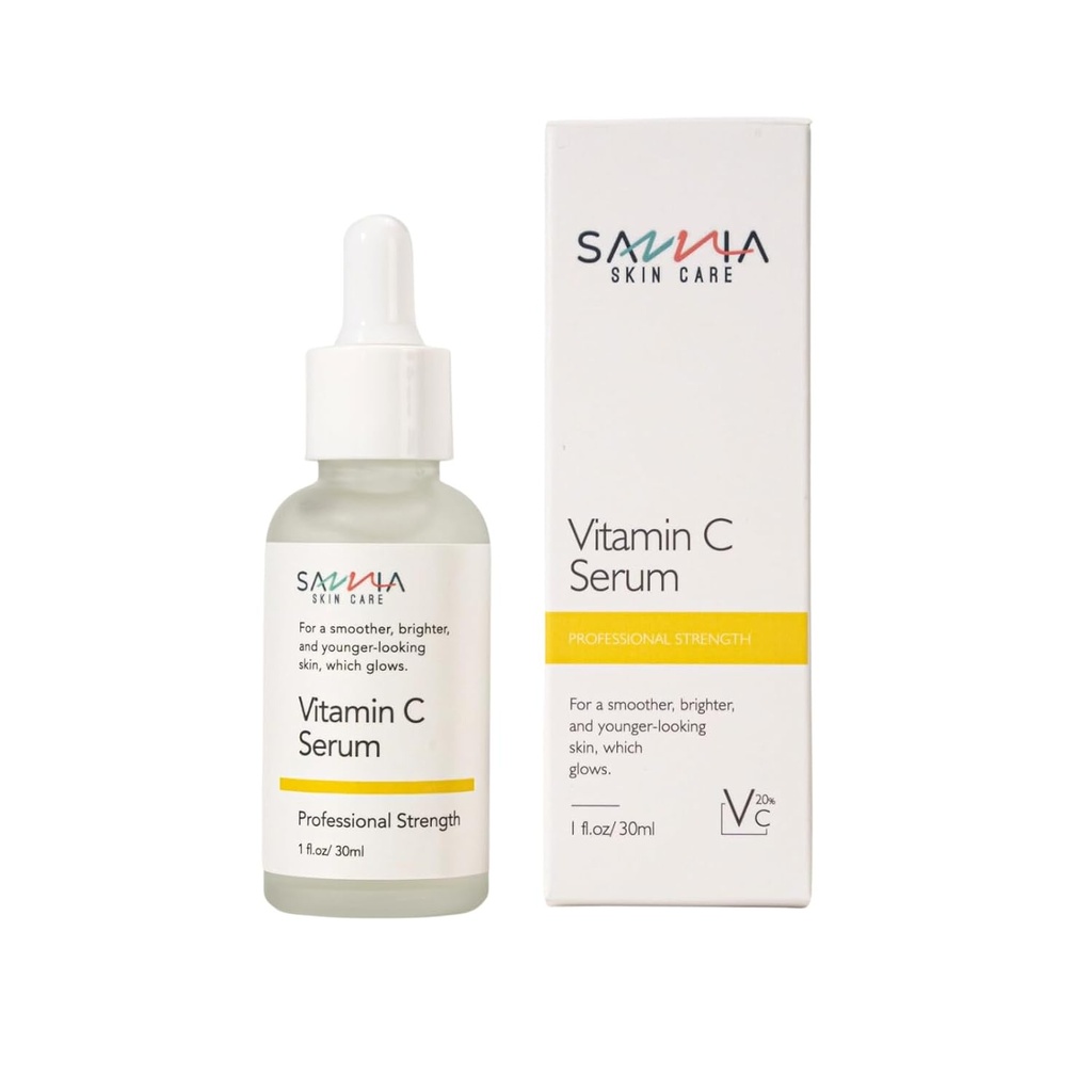 Vitamin C Serum til ansigt, For en rødere, Brighter, og Young-Looking Hud, som lyser, Hydrates og Evens Out Skin Tone, 1 fl.oz / 30ml
