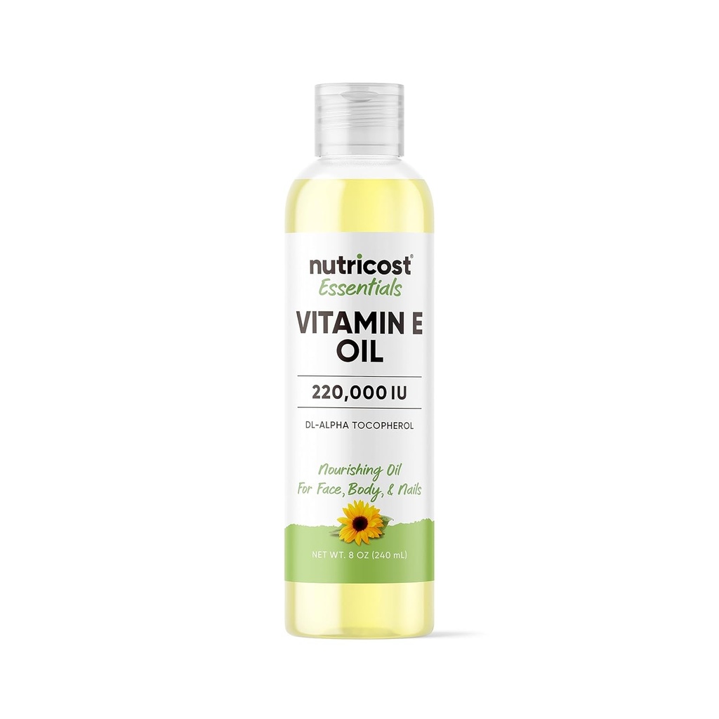 Nutricost Essentials Vitamin E Oil (8 Ounces / 230,000 IE)