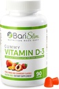 BariSlim Bariatric Vitamin D-3 Gummies - specielt Formuleret Gummy Vitamin til patienter efter vægttab Kirurgi - Nem til det daglige og store smagfulde frugtsmag