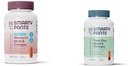 SmartyPants Kvinder Multivitamin Gummies, Sukker Free: Biotin, Methylfolfolat, Omega 3 (ALA), Vitamin D & Teen Guy Multivitamin Gummies: Omega 3 Fish Oil (EPA / DHA), Vitamin D3, C, Vitamin B12, B6