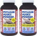 Yerba Prima Psyllium Husk Powder 12 oz (pakke med 2) - Natural Fiber Supplement