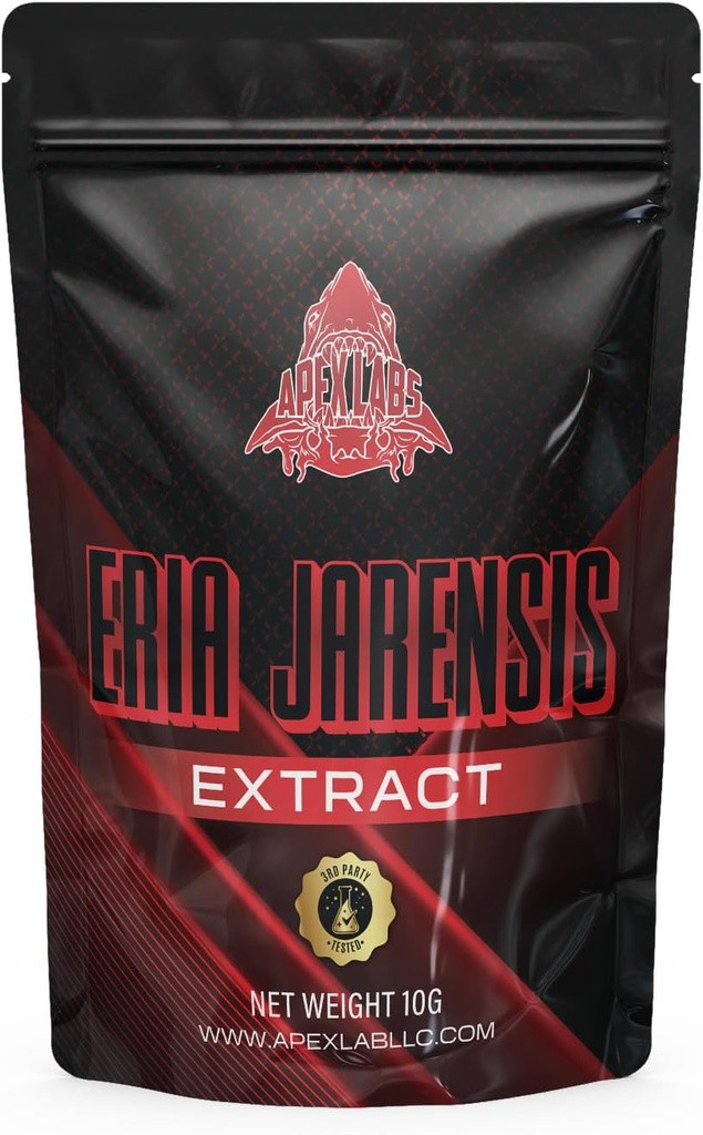 ERIA JARENSIS Extract - Bulk Powder 10 Grams 133 Serveringer - Nye Pea Supplementet Ny Stimulant og NOOTROPIC Forøg fokus energi kognitiv ydeevne - Scoop inkluderet