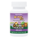 NaturePlus Animal Parade AcidophiKidz, Berry Flavor - 90 Chewable, Animal- Shaped Tablets - Pack of 2 - with Probiotics, FOS & Grape Seed - 180 Total Servering