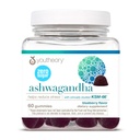 Youtheory Ashwagandha - Vegetarisk Energi & Stress Support Supplement med Økologisk KSM- 66 & Ginger Extract - Lavsukker - Blåbær, 60 Gummies (30-dages levering)