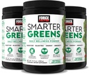Force Factor Smarter Green Daily Wellness Powder 3- Pack to Support Energy, Immunity & fordøjelse, Green Powder, Superfood Powder med vitaminer, Minerals & Probiotika, Unflavored, 90 Serveringer
