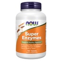 Now Foods Supplements, Super Enzymes, Formuleret med Bromelain, Ox Bile, Pancreatin og Papain, 180 tabletter
