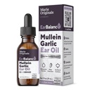 Marie Originals Natural Ear Oil Drops ttesmå 124; Mullein hvidløg Oil Ear Drops for Infektion Forebyggelse, Urte Ear Ache Drops for voksne, Kids & Kæledyr, Lindes Ear Pain & Wax Fjernelse, Earache Remedies (1 pakke)