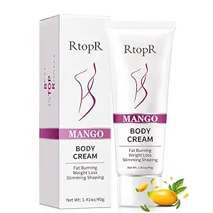 Barrier Mango Anti Cellulite Vægttab Slimming Cream Mave Fat Burner Naturlige ingredienser Legs, Arms, Tyg og Waist Fat, Anti Cellulite, Quick Slimming Kvinder [pakning af 2] 40 Gm