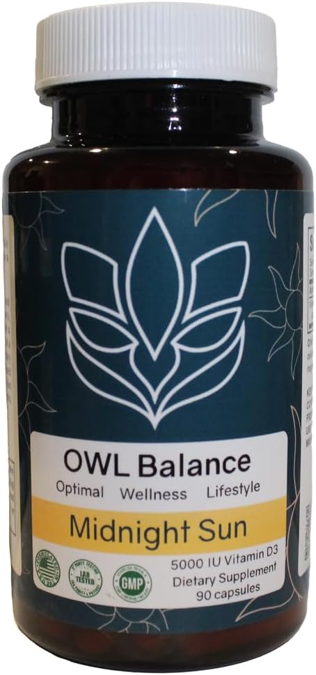 Midnat Sun D3, en Premium Vitamin D3 supplement designet til at understøtte din samlede sundhed og velvære.