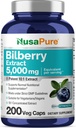 NusaPure Bilberry Extract 5,000mg 200 Vegetariske hætter (non-GMO, Vegan)