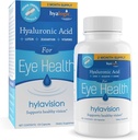 HylaVision Eye Health Kosttilskud: Hyaluronsyre, Lutein og Zeaxanthin Kosttilskud til Vision Support (120 kapsler) - Vegansk formel af Hyalogisk