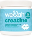 Wellah Creatin for Women (50 Servering, Unflavored) - Creatin monohydrat med Mælkebøtte & Tranberry Extract