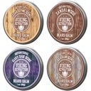 Viking Revolution 4 Beard Balm Variety Pack (1oz Hver) - Sandalwood, Pine & Cedar, Bay Rum, Clary Sage - Styles, Stronthens and Softens Beards and Mustaches - Voks til mænd