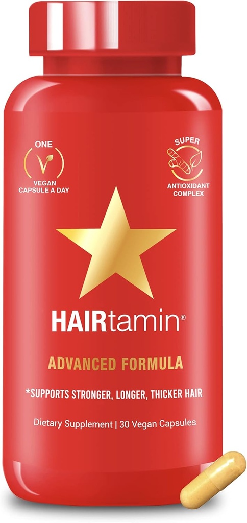 HAIRtamin Vegan hårvitaminer til hurtigere hårvækst