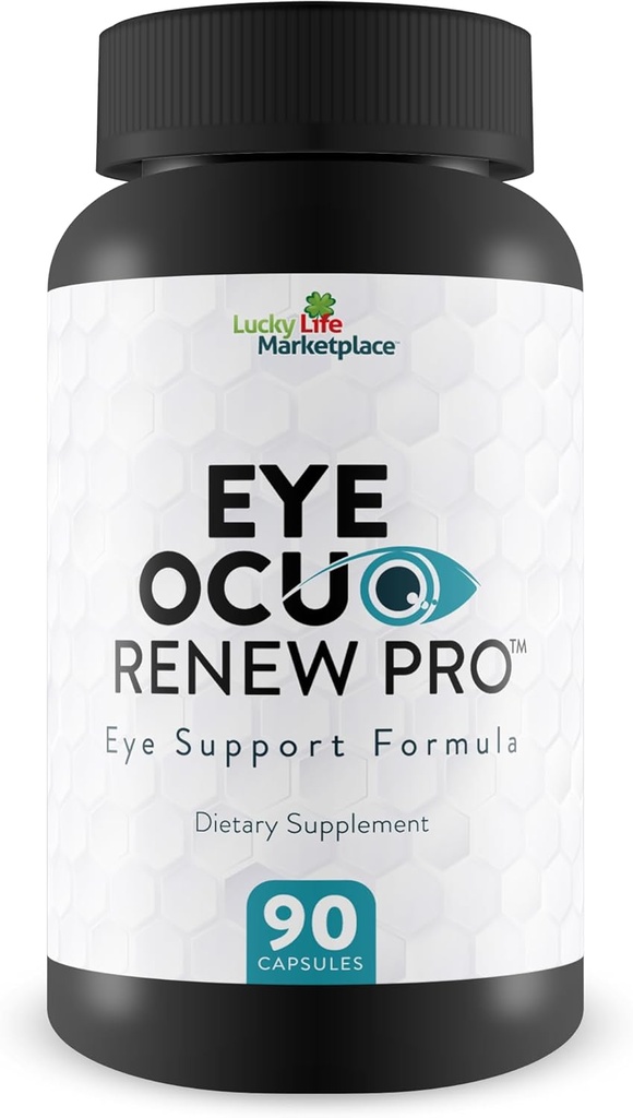 Eye Ocuo Renew Pro - Eye Health Support - Fremme sund Vision Dag & Nat med Vision Kosttilskud - Hjælp Reducere Eye Strain, Eye Tryk, Sløret Vision med Pro Vision Vitamin, Mineraler, & Urter