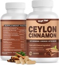 Ceylon kanel kapsler 1200mg kanel Bark kosttilskud med krom, berberine HCL & gurkemeje, Vegan, 120 kapsler, energi, Metabolisme, hjerte og immunforsvar
