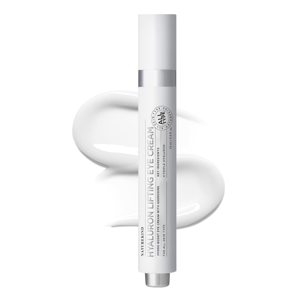 Hyaluron Løftende Eye Cream, Hyaluronsyre, 5% arbutin, Niacinamid til Puffy Eyes, Dark Spot og Fine Lines, Hydrating Under Eye Bag, Koreansk hudpleje, 15ml, 0,5 fl. oz.