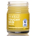 Ora 's Amazing Herbal, Touchy Skin Salve, Eksem Cream Behandling, Anti- Itch Cream til børn og voksne, Calendula Salve for naturlige følsomme, duft fri, tør hud Balm 1 oz rejsestørrelse