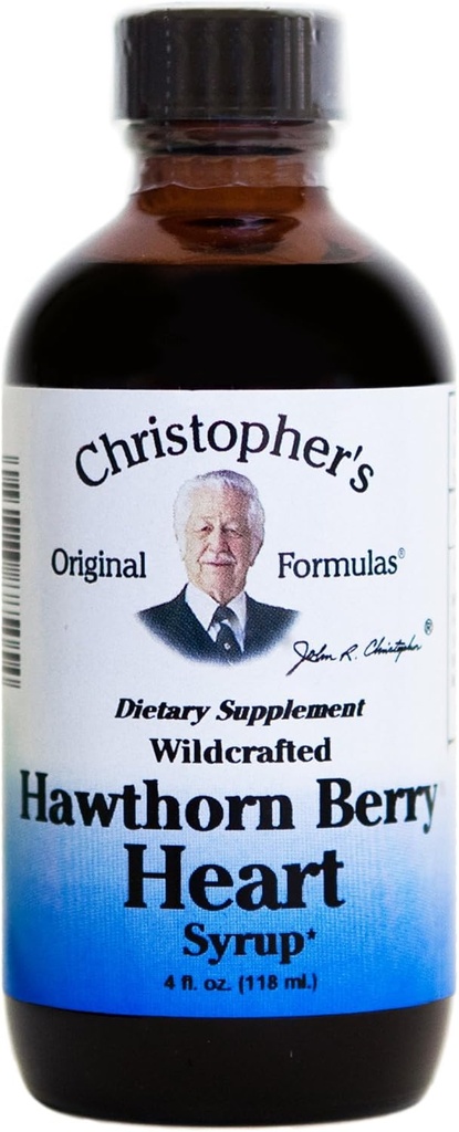 Dr. Christopher 's Original Formulas Hawthorn Berry Heart Syrup, 4 Ounce