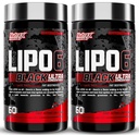 Nutrex Forskning Lipo- 6 Black Ultra Koncentrat Thermogen Fat Burner tillæg, øge vægttab, energi & Intense Focus 120 Diet piller