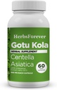 Herbseverly Gotu Kola Capsules Remote 124; Centella Asiatica Herbal Supplement, 800 mg Hver Remote 124; 60 Veg Capsules for Mental Clarity, Focus Remote 124; Samlet Wellness Support
