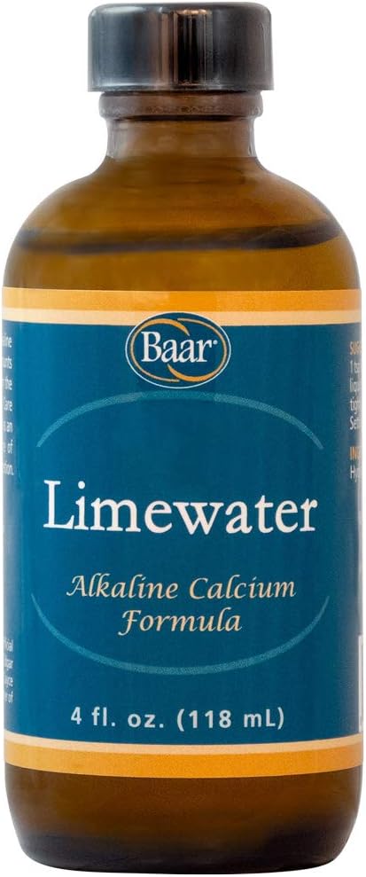 Baar Lime Water, Alkaline Calcium Formel, koncentrat, 4 oz