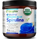 biophix Blue Spirulina Powder Organic Blulina 6 oz - Alger Organic Spirulina Powder 170 Servering - Superfood supplement - Natural Blue Pigment - Espirulina en Polvo Organica Pura Azul