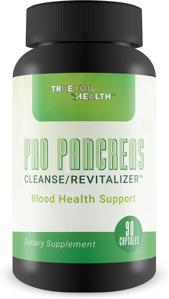 Pro Pancreas Cleanse / Revitalizer - Support Pancreas og Blood Health - Antioxidant Green Tea Pancreas Cleanse og Detox - Support Sunde Pancreas Funktion - Indeholder D-vitamin, C-vitamin og gurkemeje