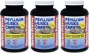 Yerba Prima Psyllium Husks Caps - 180 caps (Pack of 3) - Natural Fiber Supplement - Colon Cleansing - Non- GMO Gluten Free