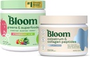 Bloom Nutrition Superfood Green Powder, fordøjelsesenzymer med probiotika og prebiotika, Gut Health, Bloating Relief, Strawberry Kiwi + Bovine Colostrum Powder Medic124; Pure 40% IgG Premium Colostrum