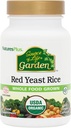 Natures Plus Source of Life Garden Certified Organic Red Yeast Rice - 600 mg, 60 Vegan Capsules - Nutritional Support for Overall Well-Being - Vegetarian, Gluten-Free - 60 Servings