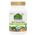 Natures Plus Source of Life Garden Certified Organic Red Yeast Rice - 600 mg, 60 Veganske kapsler - Nutritional Support for Total Well- Being - Vegetar, Gluten- Free - 60 Servering