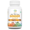 Organic Aura Ingefær Kapsler - 120 Veg Kapsler. 2 Month Supply. Naturligvis øger fordøjelse, Relief Mave Upset og forbedrer immunitet. Ingen GMO og Gluten Free.