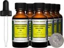 Lugol 's Jod / 2% opløsning / 8 Oz i otte Amber glasflasker / Gratis Droppers