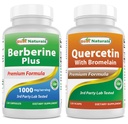 Bedste Naturals Berberine Plus 1000mg & Quercetin med Bromelain