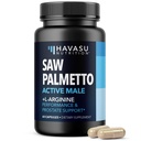 Saw Palmetto 500mg og L- Arginin 500 mg - Prostata sundhed og nitrogenoxid Kosttilskud til mænd - 60 greve - Urinary Function Support and Endurance for Aktive Mænd - Vegan, Non- GMO, 1 Måned Supply