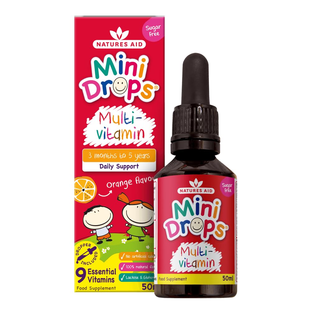 NATURSTØTTE Multivitamindråber til børn, 50 ML