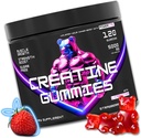 Creatinine Gummies med L- Carnitin for mænd & kvinder - 5g Creatinine Monohydrat per Serving Measures 124; Understøtter Muskel Vækst Measures 124; Recovery Measures 124; Endurance Measures 124; Styrke og workout Performance Measugar Free Measures 124; Vegan Measures 124; 5000mg