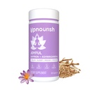 UpNourish Organic Ashwagandha Safran Kosttilskud med Probiotika - Stress Relief, Mood Enhancer, Rolig Happy Pills Support Træthed Fokus Klarhed med L- Theanine, Rhodiola, 30 Vegansk Kapsler