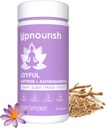 UpNourish Organic Ashwagandha Safran Kosttilskud med Probiotika - Stress Relief, Mood Enhancer, Rolig Happy Pills Support Træthed Fokus Klarhed med L- Theanine, Rhodiola, 30 Vegansk Kapsler