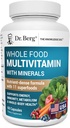 Dr. Berg Whole Food Multivitamin with Minerals - Daily Multivitamin for mænd og kvinder - Inkluderer Premium Whole Food Fruits og vegetabilsk blend med folat, alpha- liposyre og mere - 60 kapsler