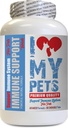 Jeg elsker mine PETS LLC immunhunde Treates - PET immunforsvar - Hunde og katte - Booster - Sund - Mælk tidsel for hunde - 60 Treates (1 flaske)