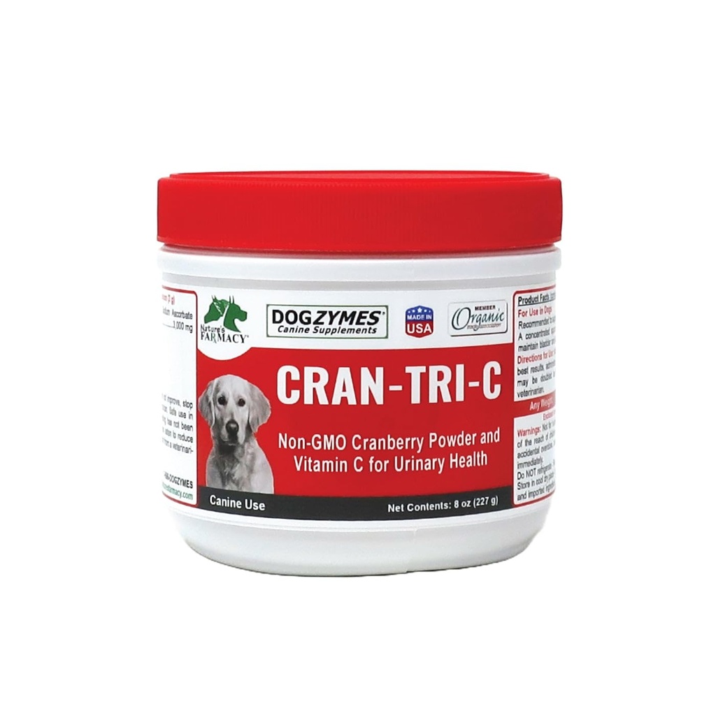 Dogzymes Cran Tri C Urinary Tract Support, C-vitamin Blend, 1418mg per Teaspon (8 Ounce)