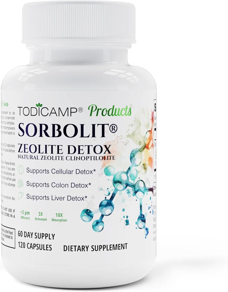 Zeolit Detox kapsler - 120 Zeolit kapsler - 1-2 µm Clinoptilolit Zeolit Detox - 2 Måneders levering Zeolit Clinoptilolit kapsler - Zeolit Sorbolit Detox - Zeolit Pills