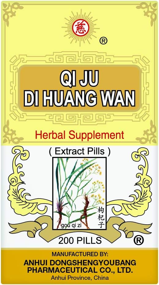 Solstice Medicine Qi Ju Di Huang Wan Herbal Supplement (200 piller) (1 flaske)