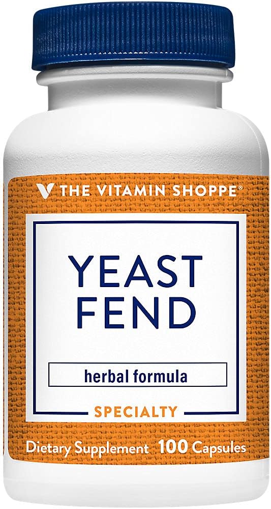 Den Vitamin Shoppe Gær Fend, Herbal Formel for kvinder, Indeholder Kapsel Acid, Lactobacillus og urter (100 kapsler)