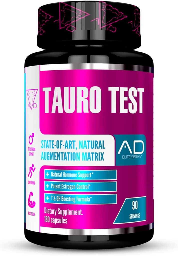 Projekt AD Tauro Test, Testosteron support, Conditioning, Øget muskelvækst og protein opbevaring, Hormone Powerhouse (90 Servere)