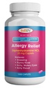SUNDHED LFE Allergi Relief, Medicin Diphenhydramin HCl Caplets, 25 mg • 124; Børn og voksne • 124; Relieves Nysen, Runny Næse, Hay Fever Symptomer, Itchy Eyes and Throat (Stor, 1000 Greve)